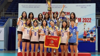 Đội bóng chuyền nữ VietinBank xuất sắc bảo vệ thành công ngôi vô địch giải vô địch bóng chuyền U23 Quốc gia