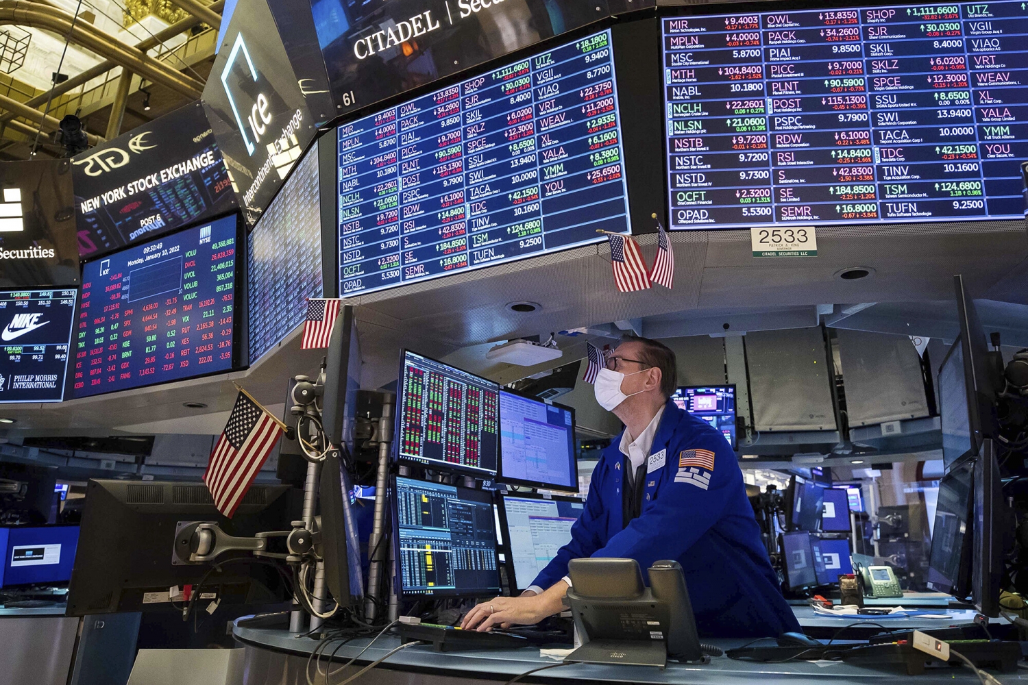 Thị trường chứng khoán thế giới ngày 6/12: Chứng khoán Mỹ giảm điểm  do lo ngại khả năng suy thoái