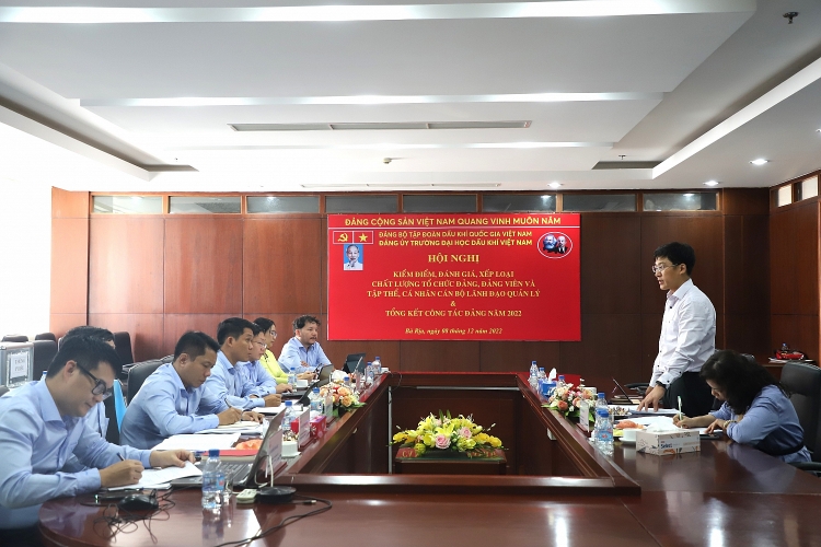 Đảng bộ Trường Đại học Dầu khí Việt Nam đoàn kết, sáng tạo, hoàn thành xuất sắc các nhiệm vụ được giao