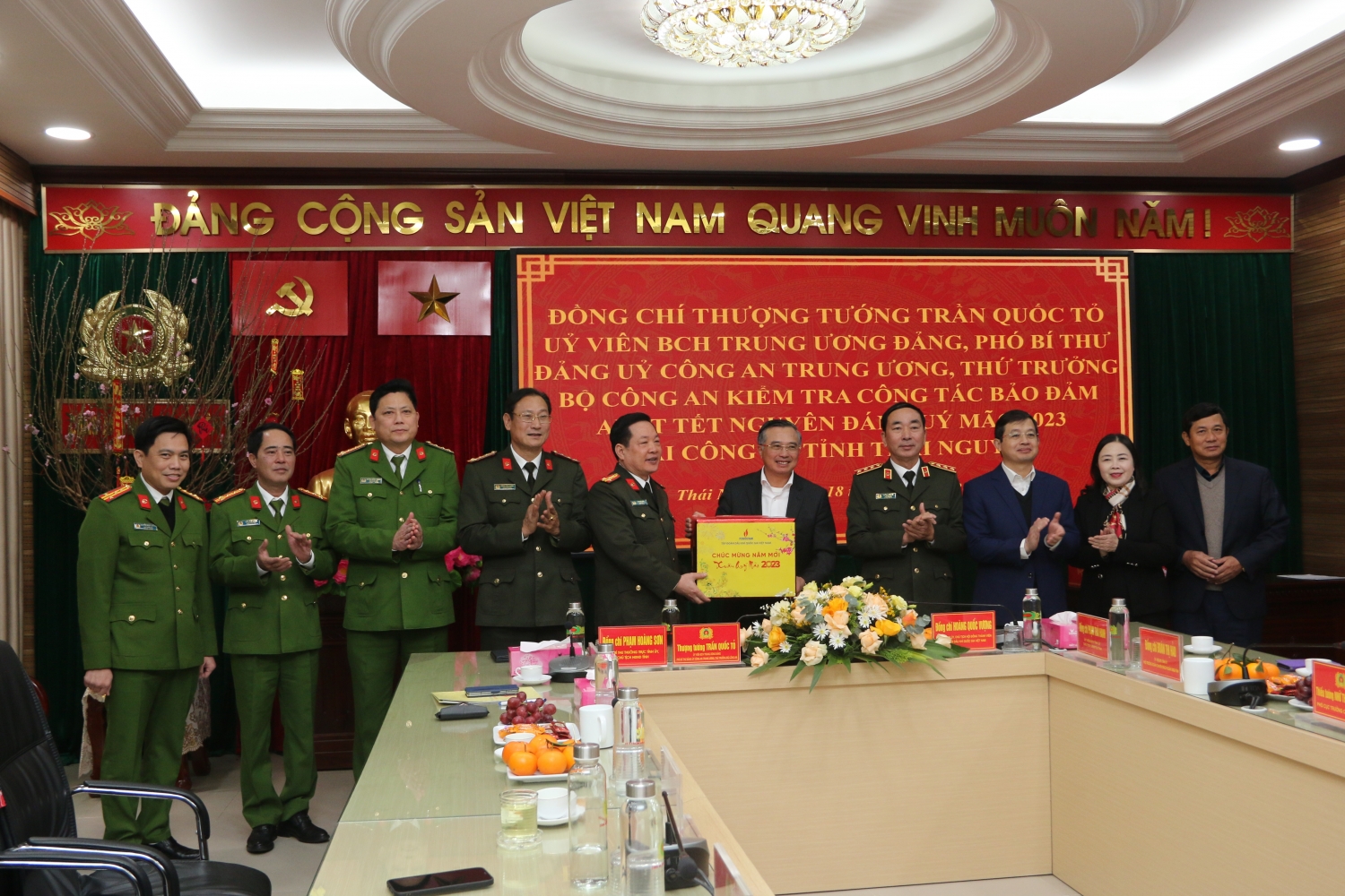 Lãnh đạo Bộ Công an và Petrovietnam thăm, làm việc tại tỉnh Thái Nguyên