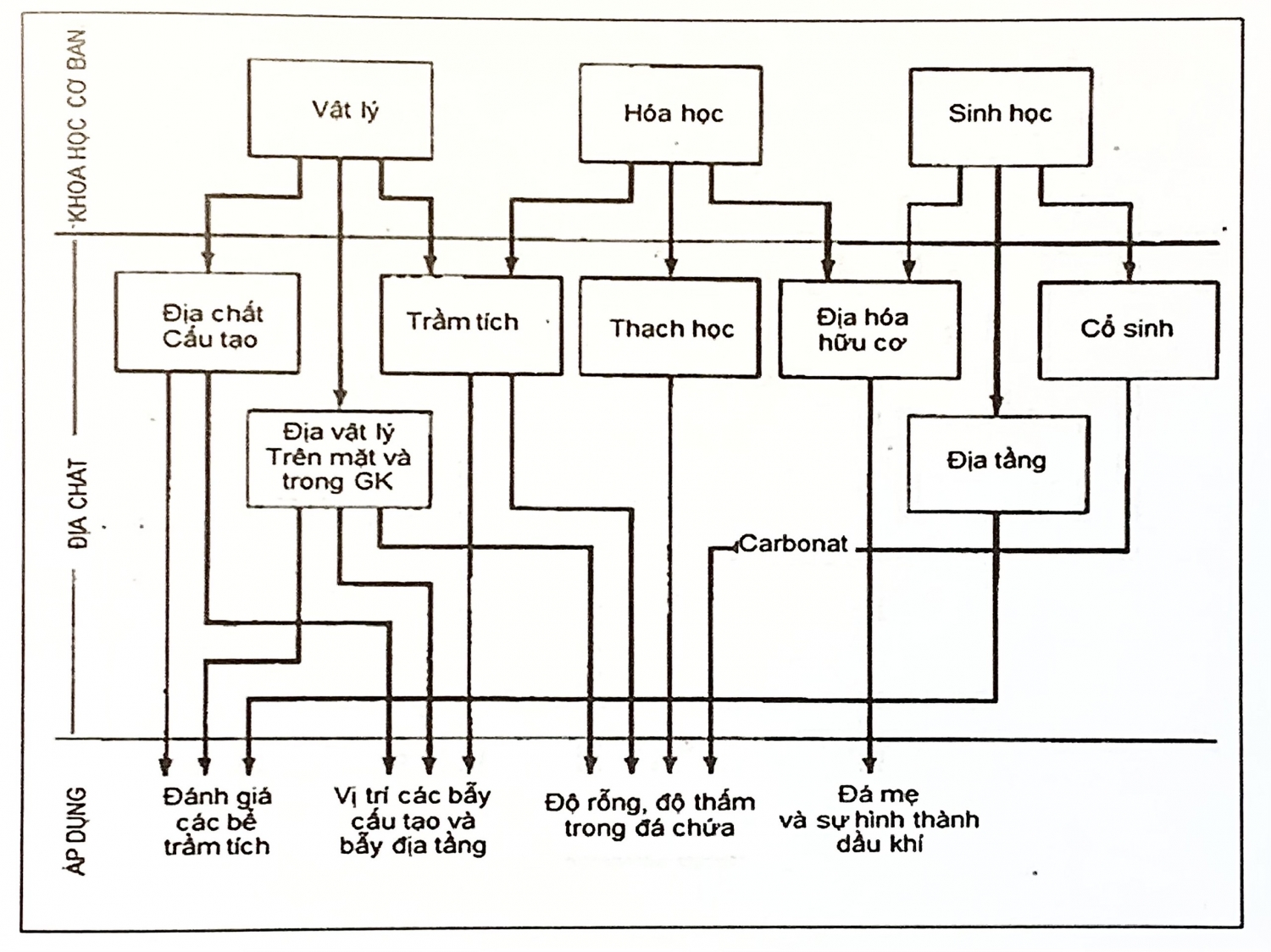 Hệ thống dầu khí - Đá sinh dầu, đá chứa và đá chắn