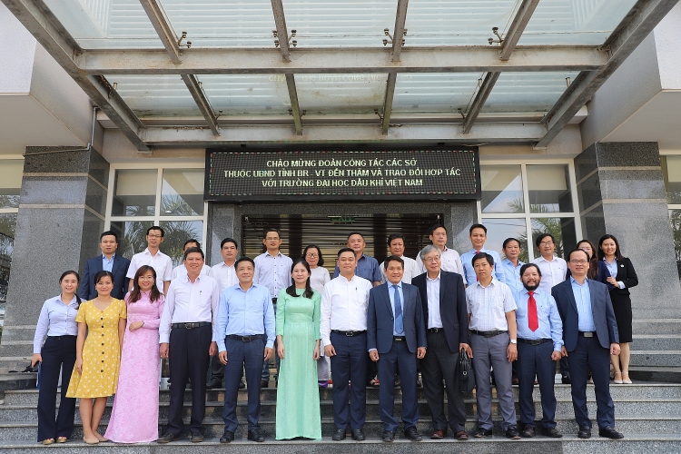 PVU tiếp và làm việc với Đoàn công tác các sở thuộc UBND tỉnh Bà Rịa - Vũng Tàu