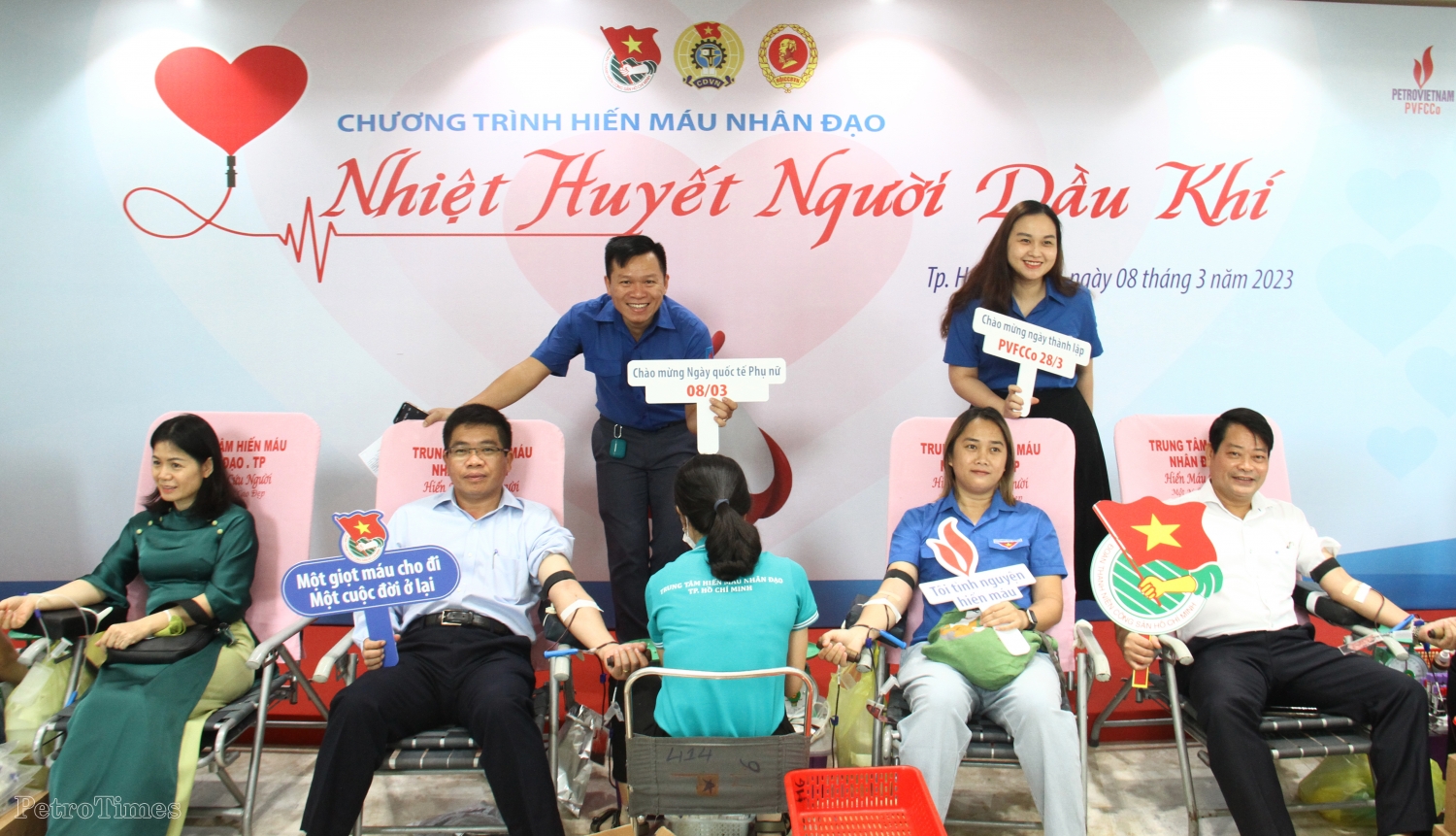 Ngày hội hiến máu “Nhiệt huyết người Dầu khí” tại PVFCCo