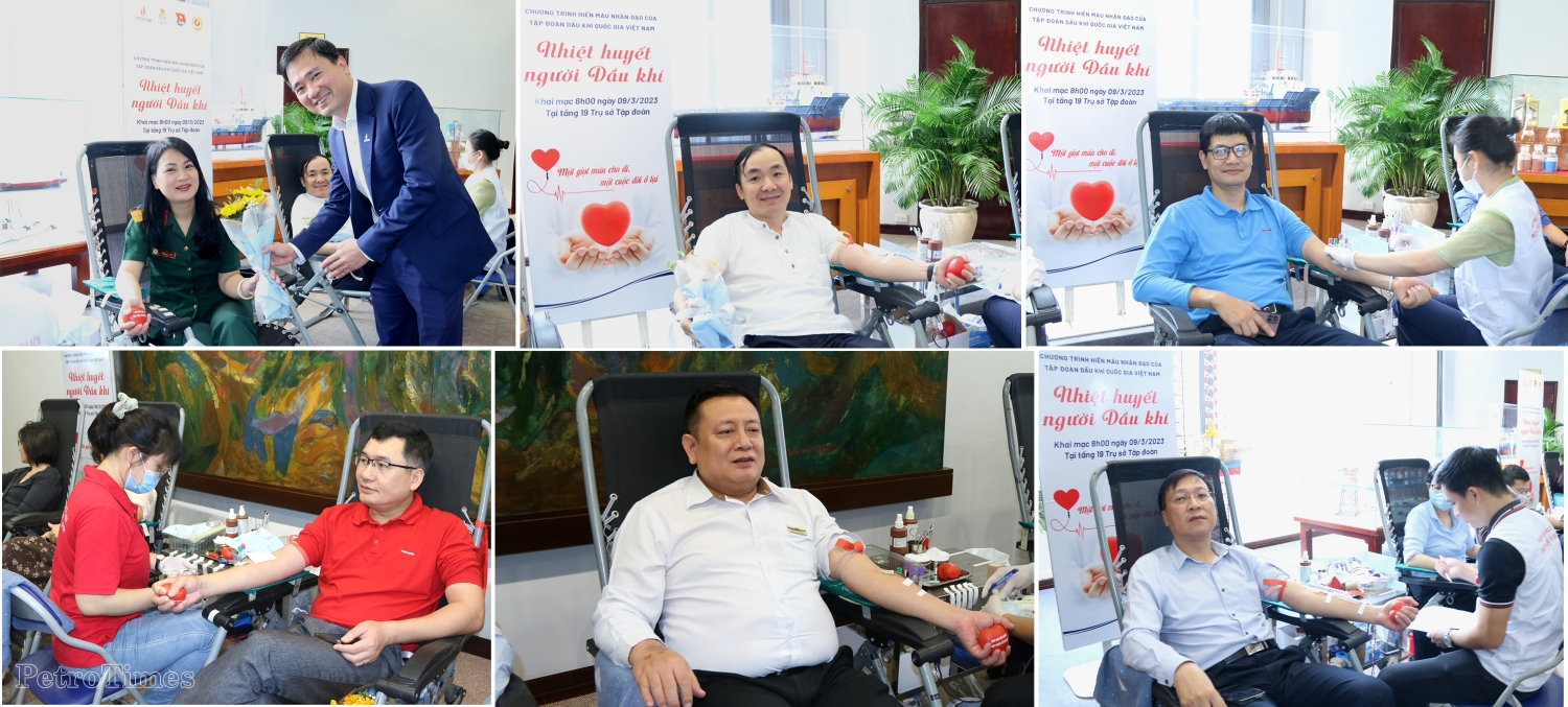Petrovietnam tổ chức Ngày hội hiến máu “Nhiệt huyết người Dầu khí” năm 2023