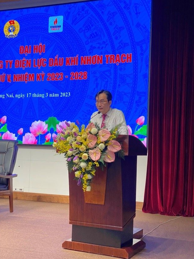 Công đoàn cơ sở Công ty Điện lực Dầu khí Nhơn Trạch tổ chức đại hội lần V, nhiệm kỳ 2023 - 2028