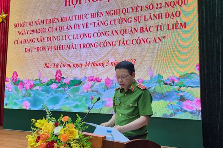 Hà Nội: Tăng cường sự lãnh đạo của Đảng xây dựng lực lượng Công an quận Bắc Từ Liêm đạt đơn vị kiểu mẫu