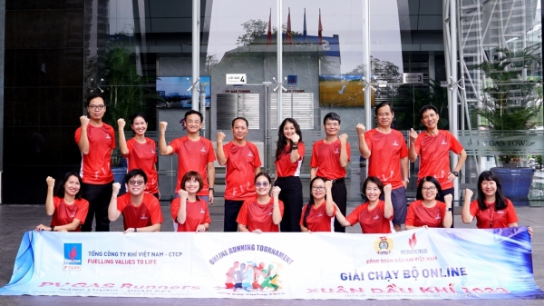 Đội tuyển PV GAS nhanh chóng nhập cuộc Giải Chạy bộ online “Xuân Dầu khí 2023”
