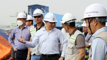 [PetroTimesMedia] Tổng Giám đốc Tập đoàn Dầu khí Việt Nam Lê Mạnh Hùng kiểm tra tiến độ dự án NMNĐ Thái Bình 2
