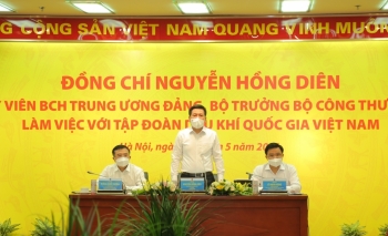 Bộ trưởng Nguyễn Hồng Diên làm việc với Tập đoàn Dầu khí Việt Nam