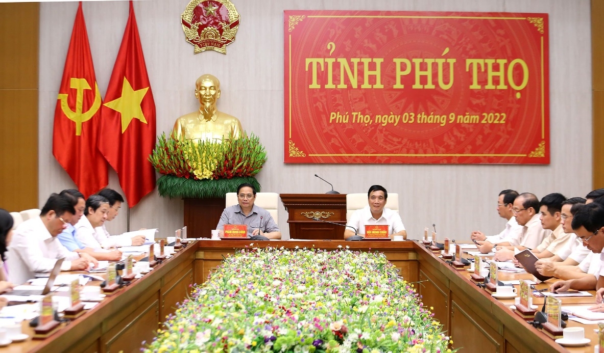 Kết luận của Thủ tướng Chính phủ Phạm Minh Chính tại buổi làm việc với lãnh đạo tỉnh Phú Thọ