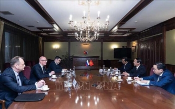 Phó Thủ tướng Chính phủ Lê Văn Thành hội kiến Phó Thủ tướng Chính phủ Nga DmitryChernyshenko
