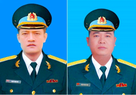 Thăng quân hàm 2 phi công hy sinh ở Nghệ An