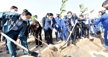 Ông Chu Ngọc Anh khuyến khích hộ gia đình trồng cây để Hà Nội 4 mùa hoa nở