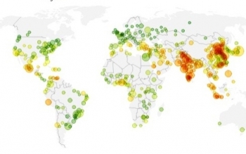 Châu Á chiếm 99/100 thành phố trên thế giới chịu rủi ro môi trường cao nhất