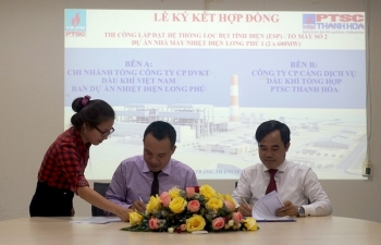 Ký hợp đồng thi công hệ thống lọc bụi tĩnh điện Nhiệt điện Long Phú 1