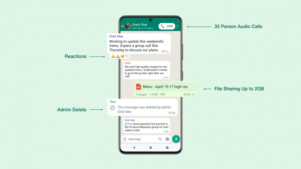 WhatsApp công bố 5 tính năng mới ra mắt trong năm 2022
