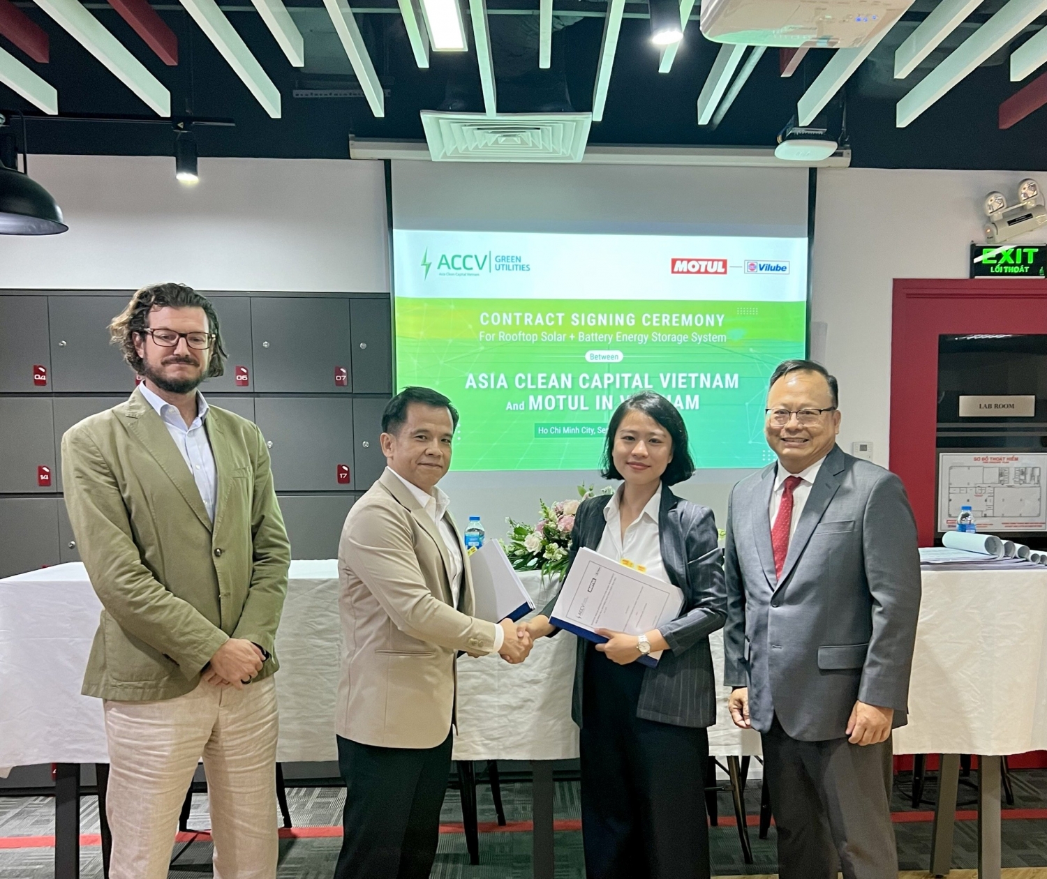 ACCV ký kết với Motul Việt Nam để phát triển dự án lưu trữ năng lượng đầu tiên
