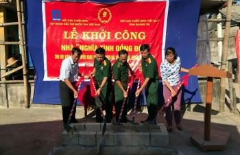 Hội CCB Tập đoàn khởi công xây dựng nhà tình nghĩa tại Quảng Trị