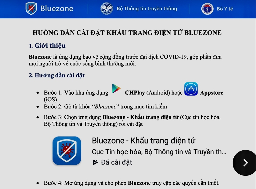 cai khau trang dien tu bluezone de bao ve minh va cong dong