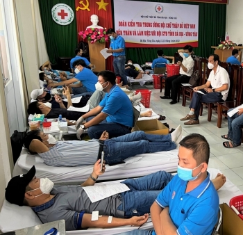 Người lao động Vietsovpetro tích cực tham gia chương trình hiến máu tình nguyện năm 2022