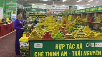 HTX Chè Thịnh An tham gia hội chợ làng nghề và sản phẩm OCOP, giới thiệu chè ngon từ vùng "đệ nhất chè Thái Nguyên"