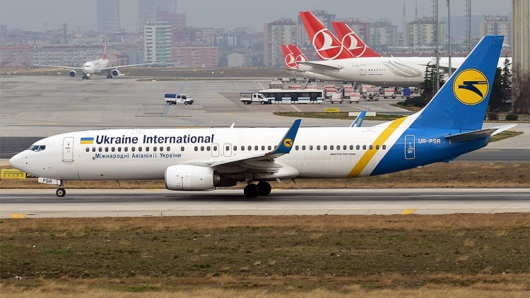 Máy bay của hãng hàng không Ukraine.