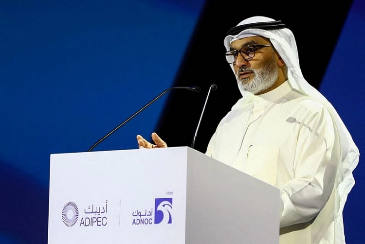 Tổng thư ký OPEC Haitham Al Ghais phát biểu tại sự kiện ADIPEC diễn ra ở Abu Dhabi hôm 31/10