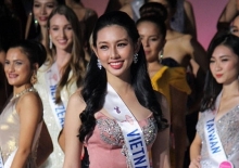 Thùy Tiên ghi điểm với gu thời trang tinh tế tại Miss International 2018
